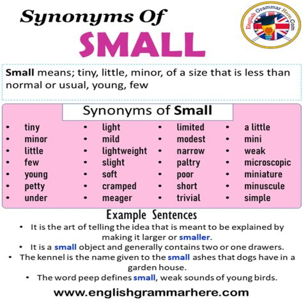 Names That Mean Small, Little, or Tiny