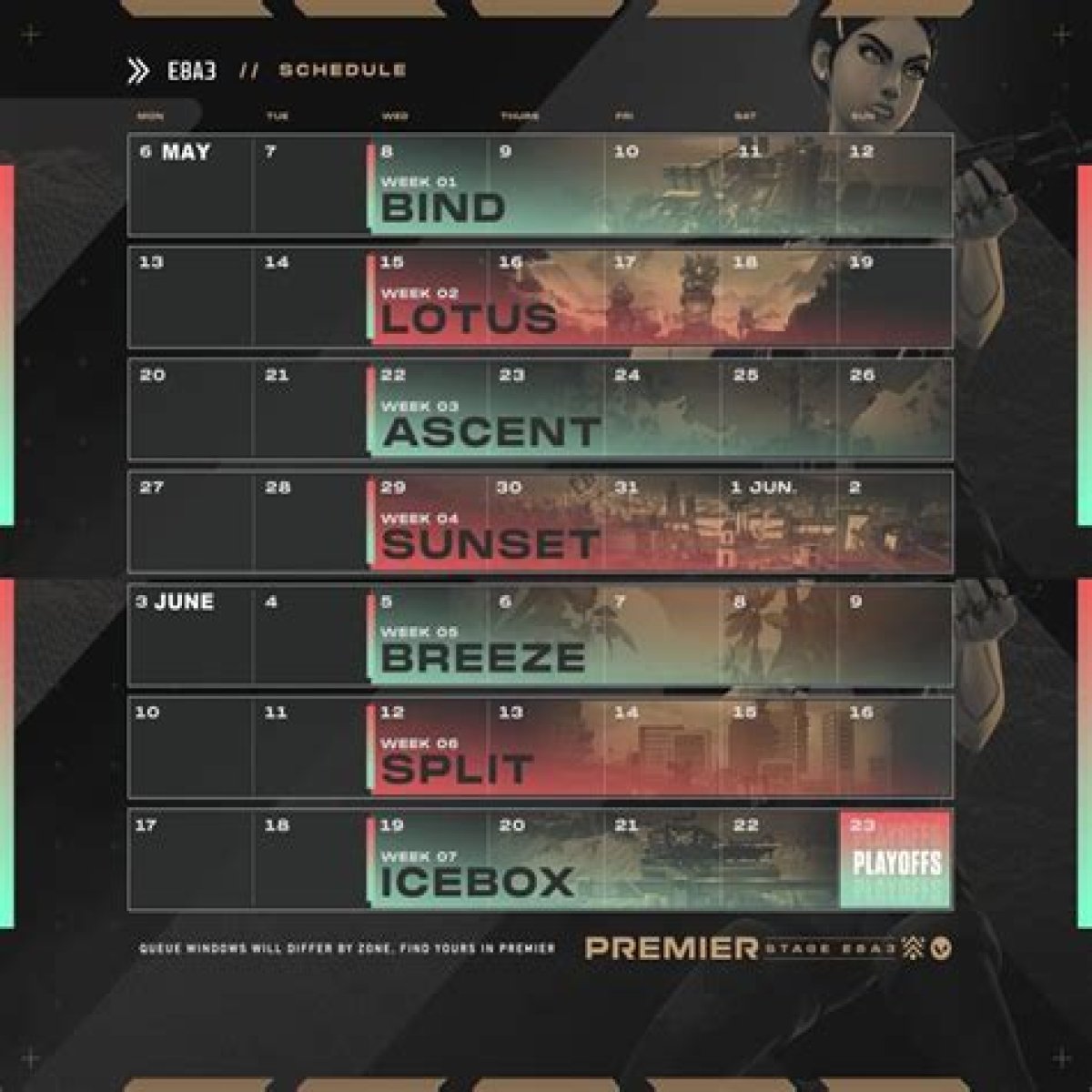 VALORANT Premier Map Schedule - GameRiv